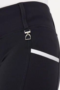 Sale horze Lucinda tights, helforsterket med silikon, høyt liv, barn DarkNavy