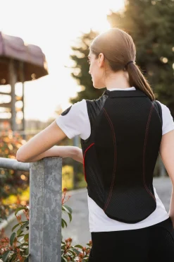 Discount horze LUNA ryggbeskytter Black