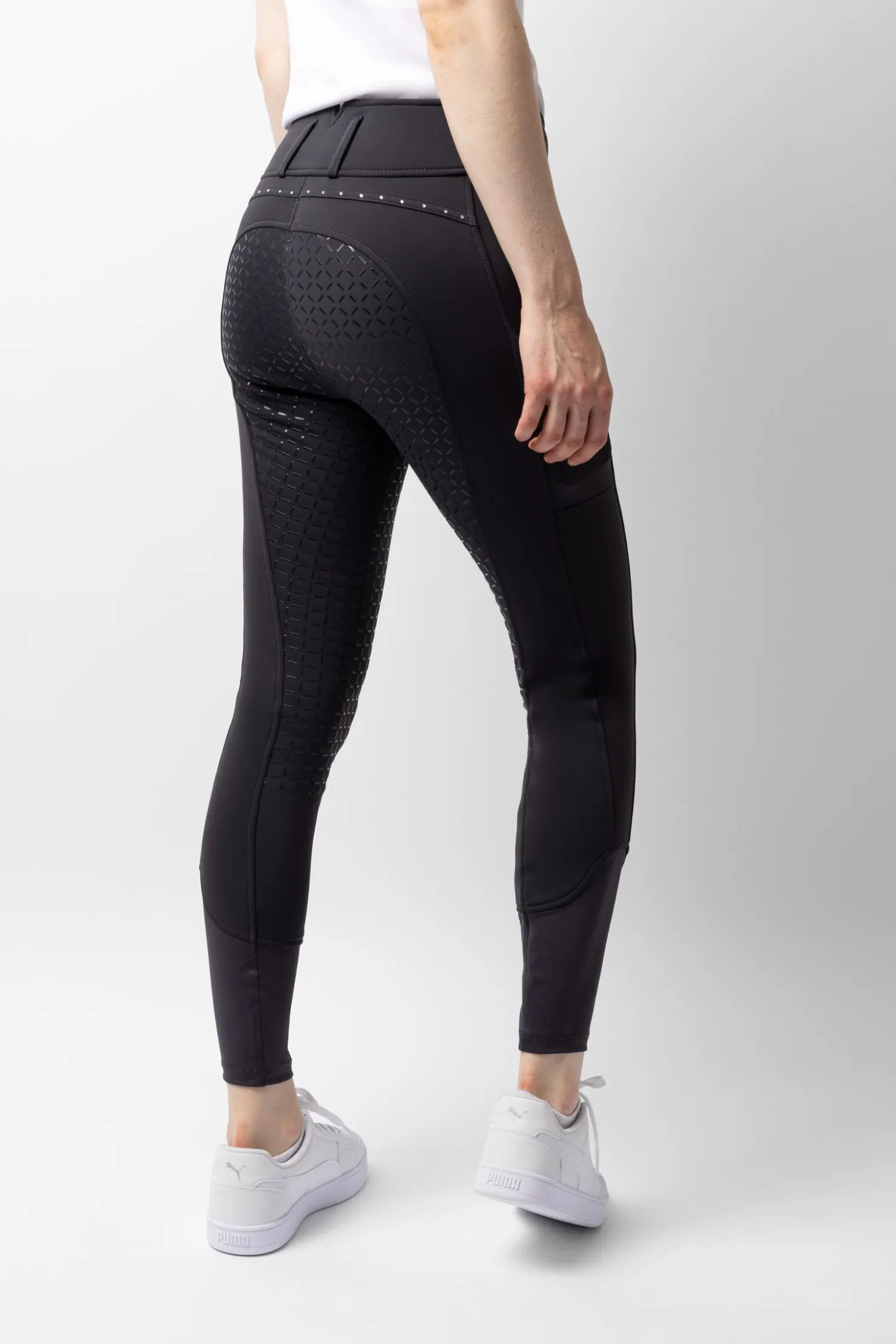 Sale horze Macy termiske ridebukser med helforsterkede Darkgrey