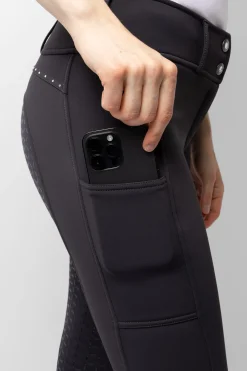 Sale horze Macy termiske ridebukser med helforsterkede Darkgrey