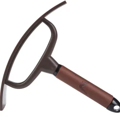 Clearance horze Maddox svetteskrape med lærhåndtak DarkBrown