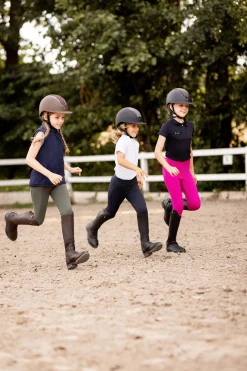 Best horze Madison tights, helforsterket med silikon, barn BeetrootPink