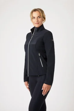 horze Maeve hybridjakke i softshell, dame DarkNavy