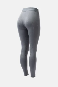 Clearance horze Maia helforsterkede ridetights med mobiltelefonlomme Thundercloudblue