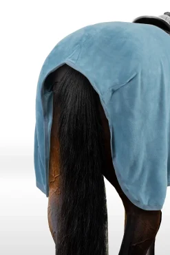 Clearance horze Marquess ridedekken i fleece AegeanBlue