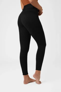 Sale horze Mia helforsterkede thermo ridebukser med silikon, dame Black