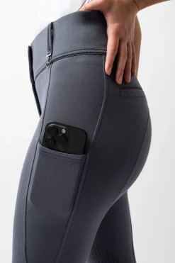 Hot horze Mira kneforsterkede ridebukser ThundercloudBlue