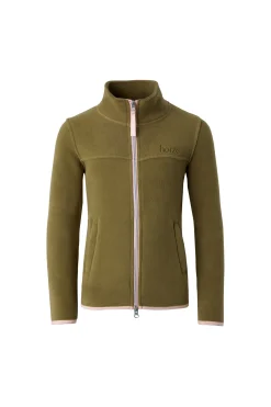 Best horze Monster ridejakke i fleece til barn NutriaBrown