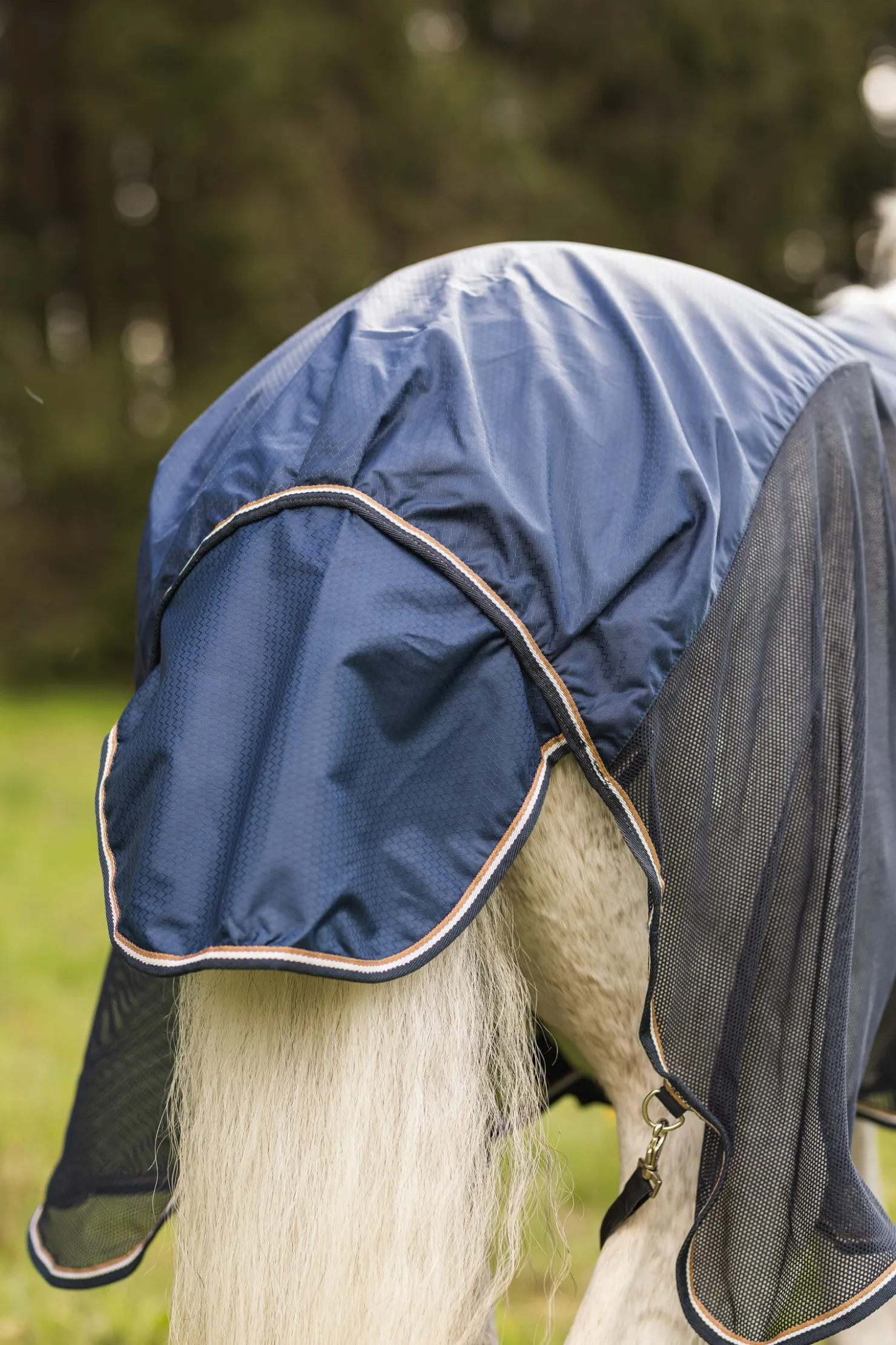 Hot horze Nevada lett dekken i ull og mesh DarkNavy