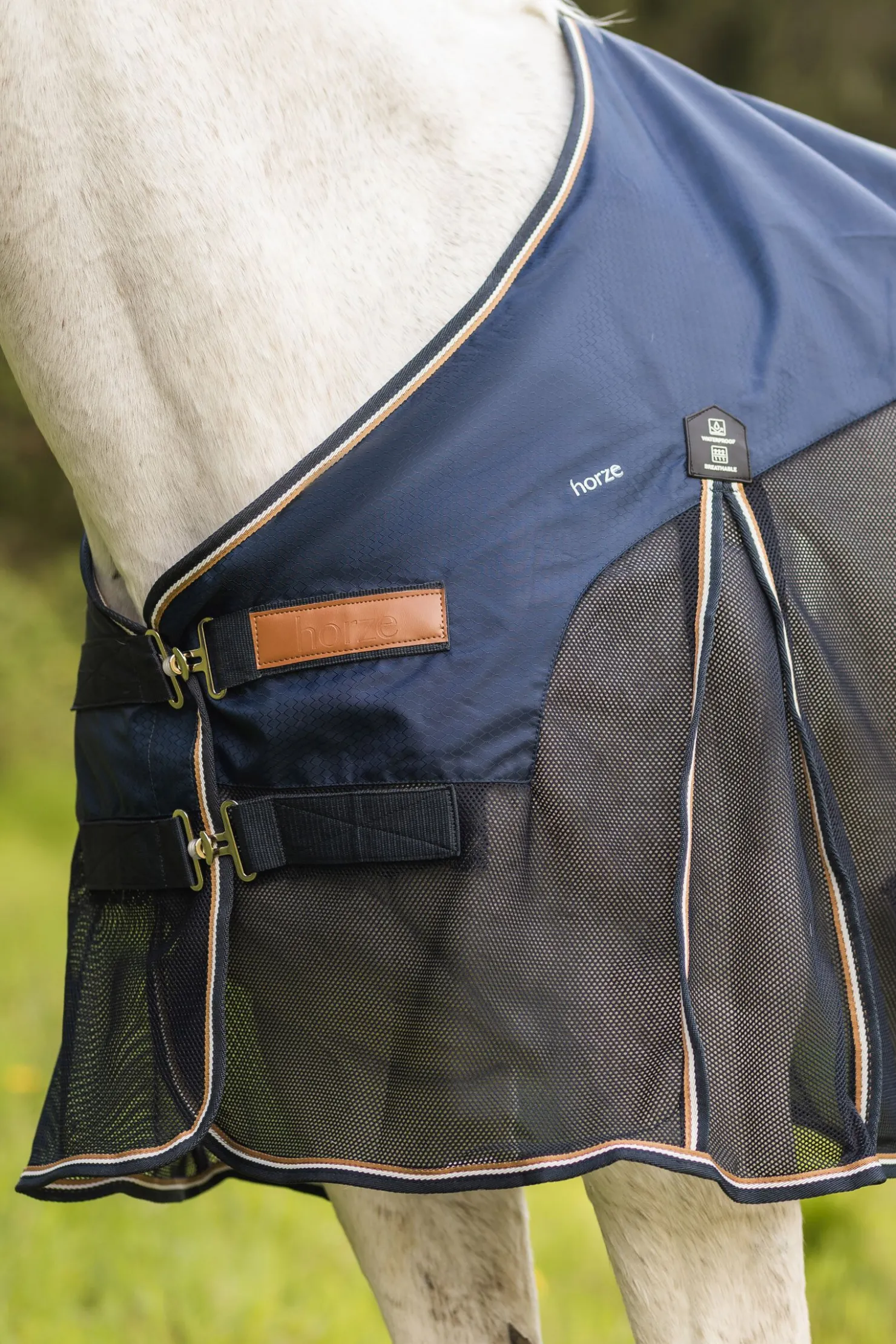 Hot horze Nevada lett dekken i ull og mesh DarkNavy