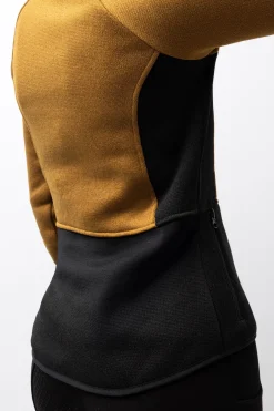 Outlet horze Neve Fleece Ridejakke Goldenbrown