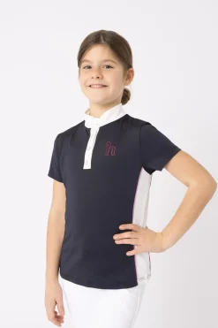 Best horze Nyra stevneskjorte til barn DarkNavy