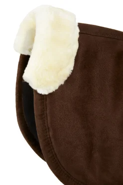 Best horze pad med memory foam og fuskepels Brown