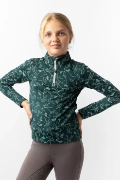 Hot horze Pegasus Barne Treningstrøye Darkseagreen