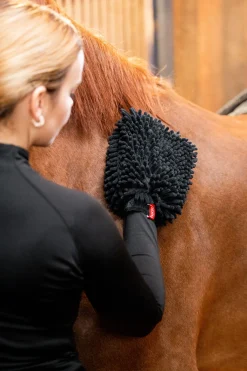 New horze pussehanske i mikrofiber Black