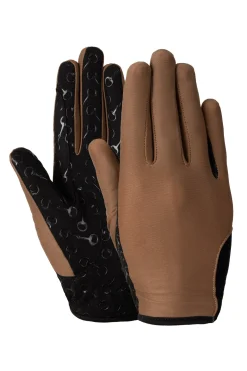 Discount horze ridehansker med silikontrykk i håndflaten, barn Caribou