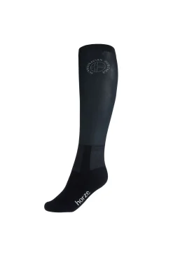 Clearance horze ridesokker med tynt skaft og trykk DarkNavy