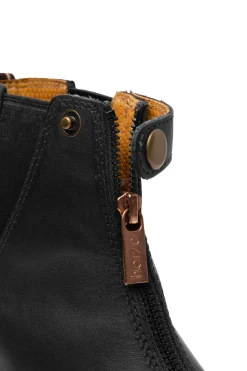 Outlet horze Rose jodhpur i lær med frontglidelås Black