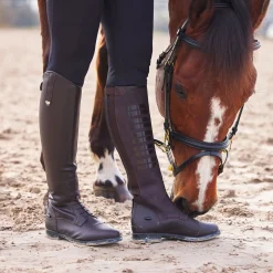 Online horze Rover silikon ridestøvler DarkBrown