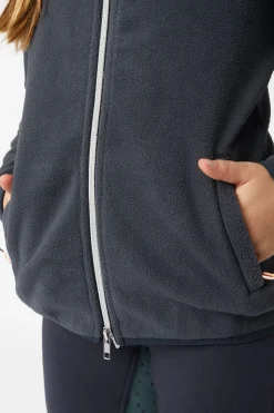 Sale horze Sadie fleecejakke til barn DarkNavy