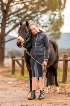 Sale horze Sadie fleecejakke til barn DarkNavy