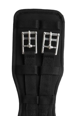 Online horze Samara formet dressurgjord i neopren med strikk Black