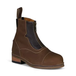 Outlet horze Seville jodhpur-sko med frontglidelås, barn Brown