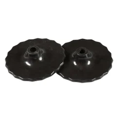 New horze silikon myke bittskiver Black