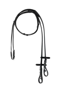 Best horze Slender vevde gummitøyler Black