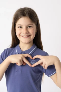 Hot horze Sohra funksjonell poloskjorte til barn IceWater