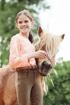 Hot horze Stretch flettet belte til barn CocaMochaBrown