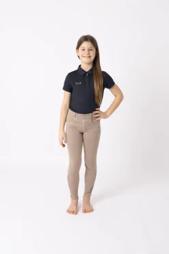 Hot horze Suki helforsterket ridebukse til barn WarmTaupe