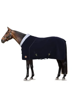 Best horze Terrazzo dobbeltbundet fleece-cooler DarkNavy