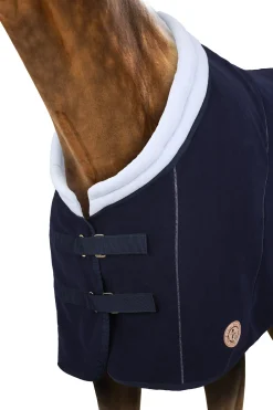 Best horze Terrazzo dobbeltbundet fleece-cooler DarkNavy