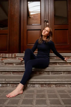 horze Tess Termiske undertøy tights Polarblue