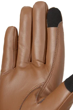 Hot horze Theresa vinterhansker i vegansk lær, dame Brown