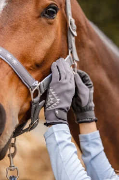 horze Tiara sommer-ridehansker SmokedPearlGrey