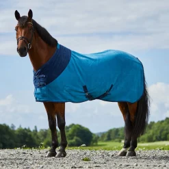 Best horze Turin fleecedekken PetrolBlue