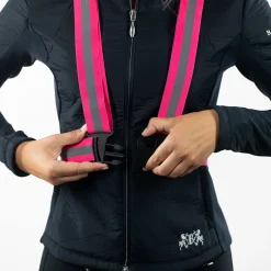 Outlet horze vest med reflekterende stripe, justerbar Pink