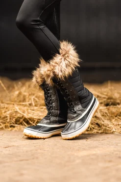 Sale horze vintersko med pelsfôr til dame AsphaltDarkGrey