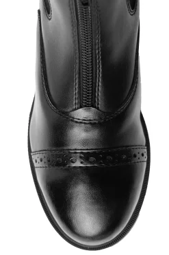 horze Wexford jodhpur-vintersko med fuskepels og frontglidelås til barn Black