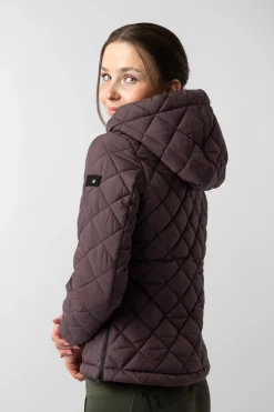 Sale horze Young Rider IMELDA fôret ridejakke, dame Fudge/BurgundyBrown