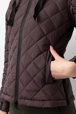 Sale horze Young Rider IMELDA fôret ridejakke, dame Fudge/BurgundyBrown