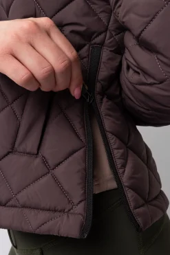 Sale horze Young Rider IMELDA fôret ridejakke, dame Fudge/BurgundyBrown