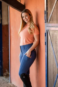 New horze Zola elastisk poloskjorte til dame InclusivePink