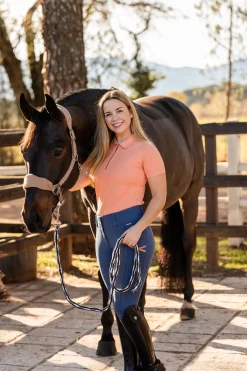 New horze Zola elastisk poloskjorte til dame InclusivePink