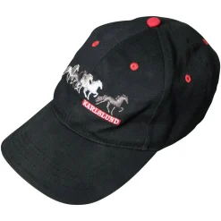 Sale karlslund caps med hester Black/Red
