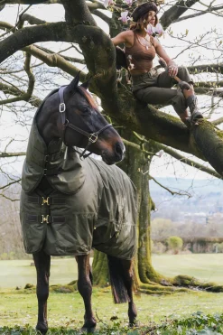 kentucky Horsewear All Weather utedekken, 160 gram kaki