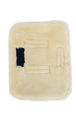 Best kentucky Horsewear Quilted Chest Expander med saueskinn 2 spenner black