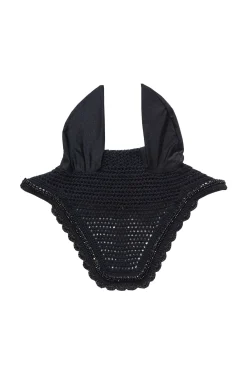 Hot kentucky Horsewear Wellington lang ørehette med steiner og p Black